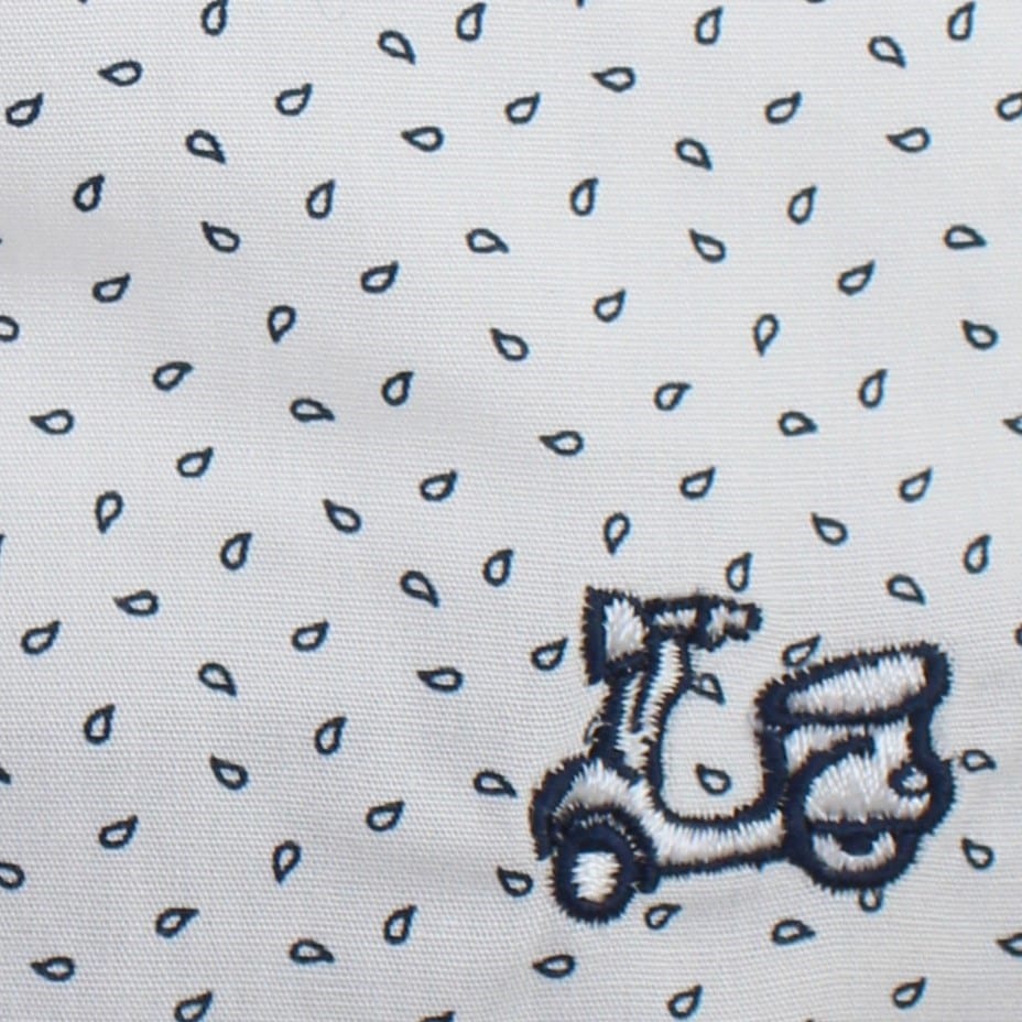 Camisa Niño Algodón Estampado Hojas 3 Camisa Niño Algodón Estampado Hojas - Imagen 3