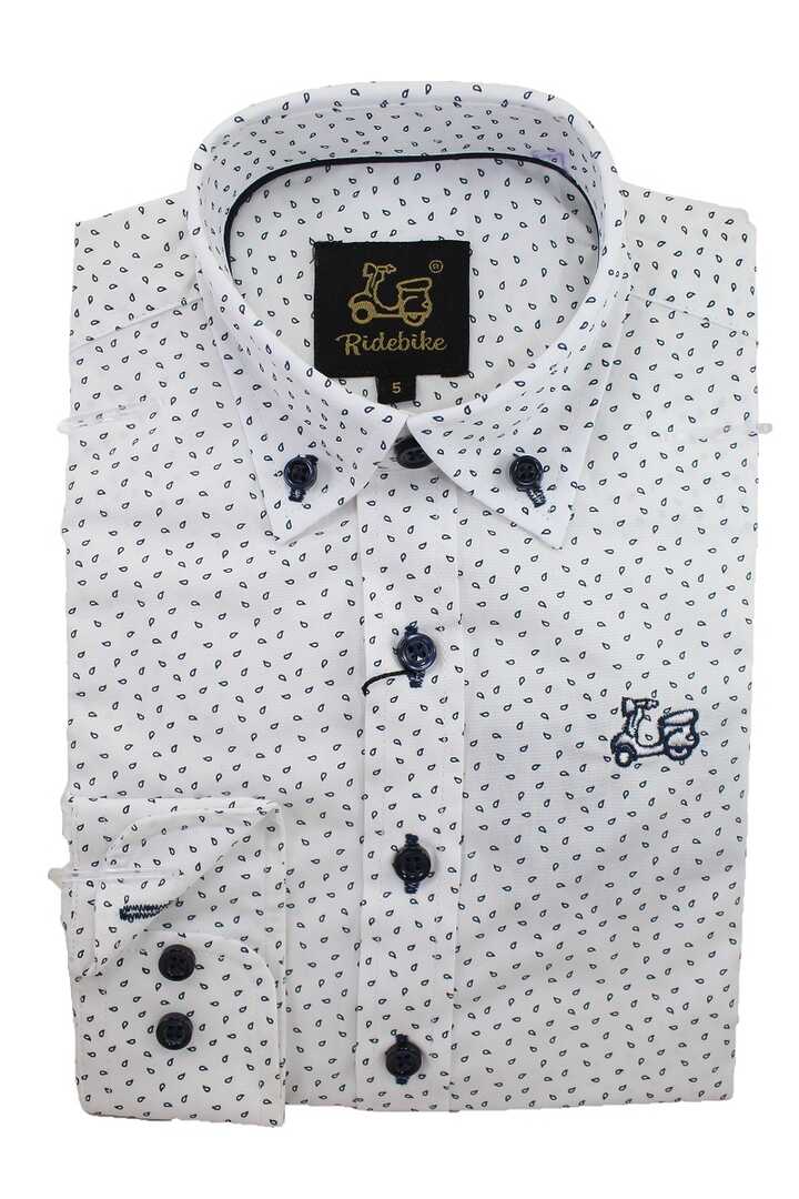 Camisa Niño Algodón Estampado Hojas 1 Camisa Niño Algodón Estampado Hojas