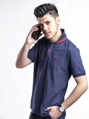 Polo piqué estampado de topitos [+4 colores]