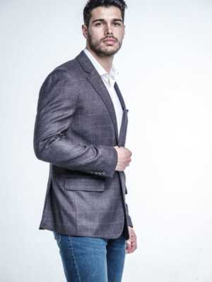 Chaqueta Americana Gris Oscuro