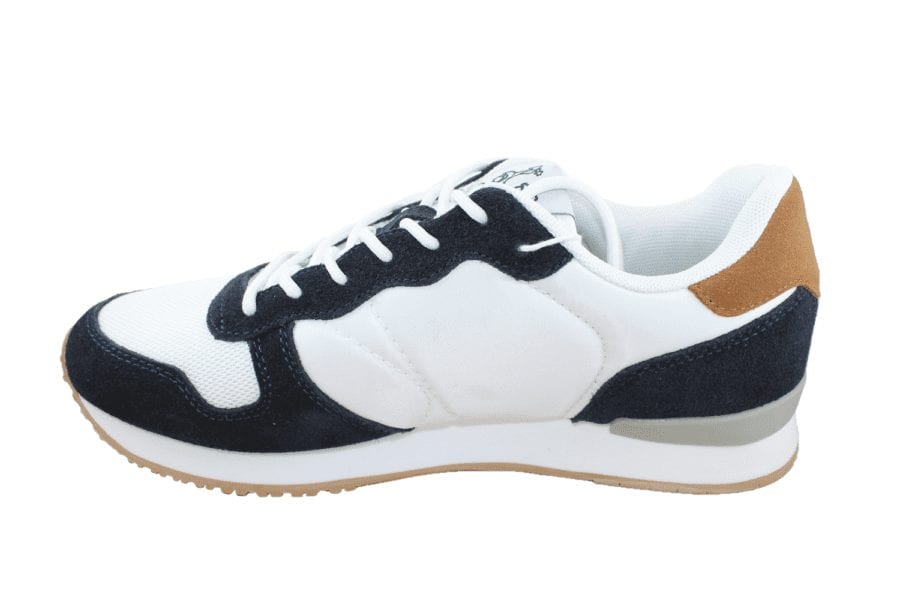 Zapatilla Running Piel Blanca 3 Zapatilla Running Piel Blanca - Imagen 3