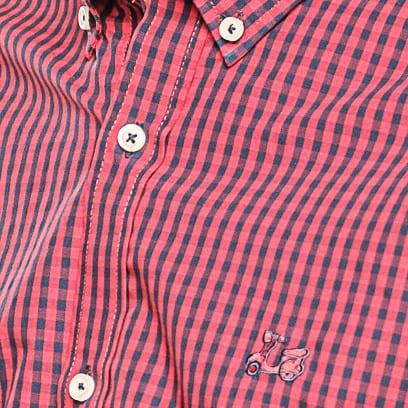 Camisa Algodón Cuadros Rojo 5 Camisa Algodón Cuadros Rojo - Imagen 5