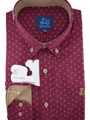 Camisa Niño Burdeos