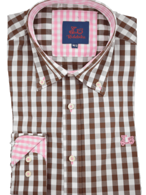 Camisa cuadros marrones