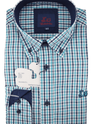 Camisa Niño Cuadros Verdes