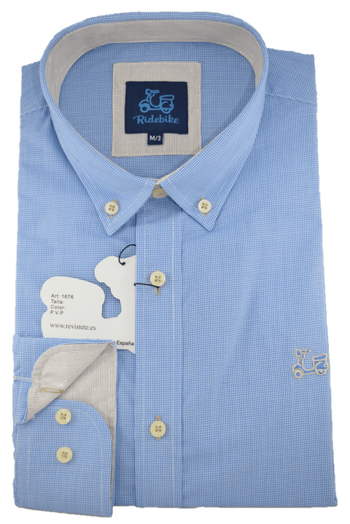 Camisa Celeste Estructura 4 Camisa Celeste Estructura - Imagen 4