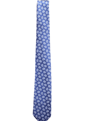 Corbata azul estampado Paisley