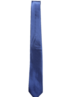 Corbata clásica azul estructura