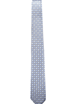 Corbata gris floral