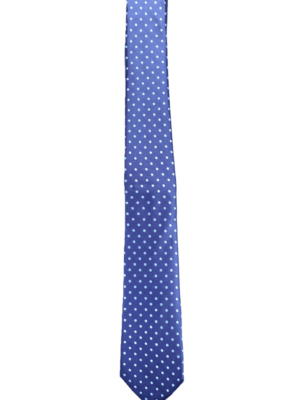 Corbata lunares azulados