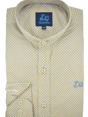 Camisa cuello mao estampado diseño