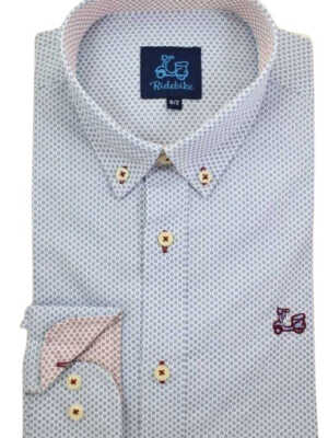 Camisa de estampado celeste