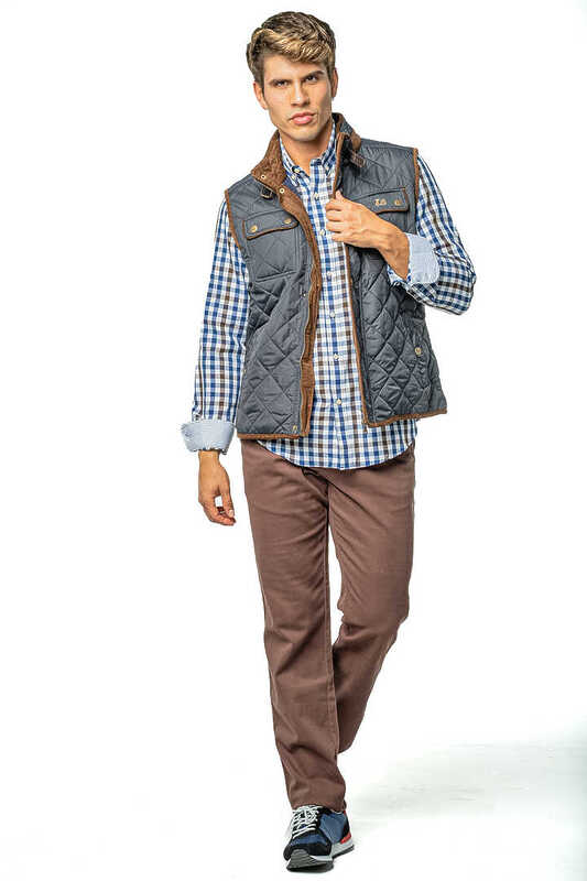 Chaleco Rombos Marino Ridebike 5 Chaleco Rombos Marino Ridebike - Imagen 5