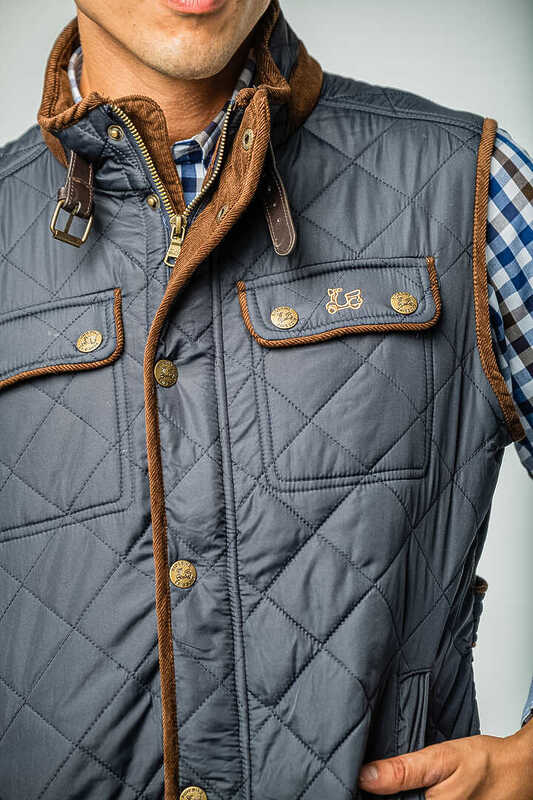 Chaleco Rombos Marino Ridebike 2 Chaleco Rombos Marino Ridebike - Imagen 2