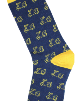 Calcetines logo amarillo-marino