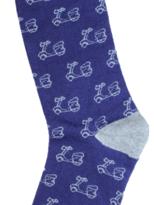 Calcetines logo gris-azul