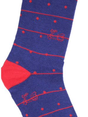 Calcetines logo rojo-azul