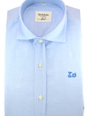 Camisa Oxford Liso Made in Spain cuello italiano