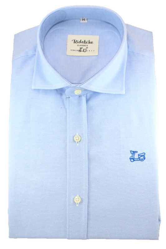 Camisa Oxford Liso Made in Spain cuello italiano 1 Camisa Oxford Liso Made in Spain cuello italiano
