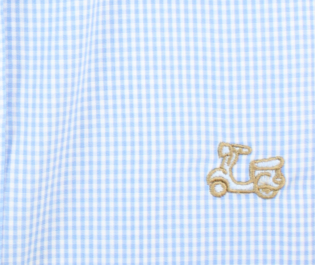 Camisa cuadros Made in Spain cuello italiano 2 Camisa cuadros Made in Spain cuello italiano - Imagen 2