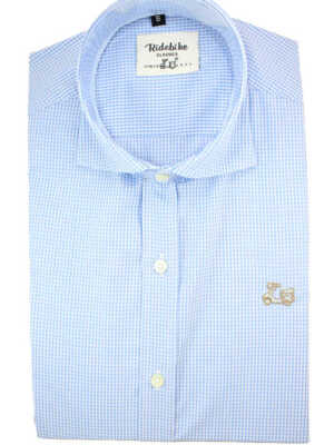 Camisa cuadros Made in Spain cuello italiano