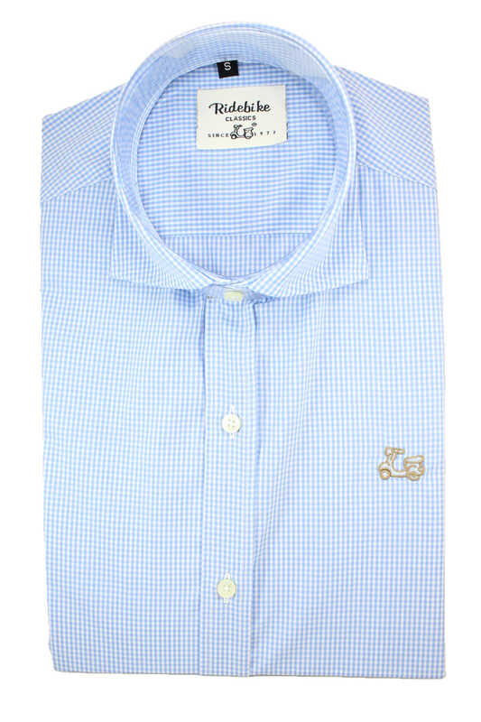 Camisa cuadros Made in Spain cuello italiano 1 Camisa cuadros Made in Spain cuello italiano