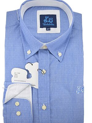 Camisa de rayas azules