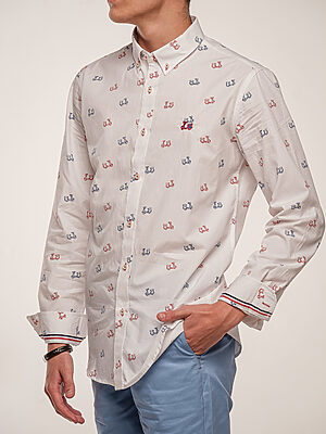 Tienda de Ropa de Hombre Sevilla 23 Camisa Algodón Estampado Vespas