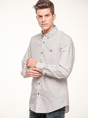 Camisa estampada de algodón