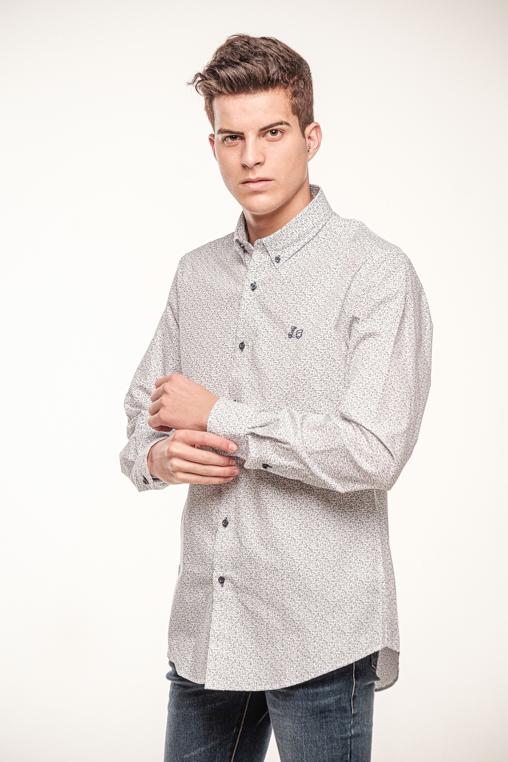 Camisa estampada de algodón 1 Camisa estampada de algodón