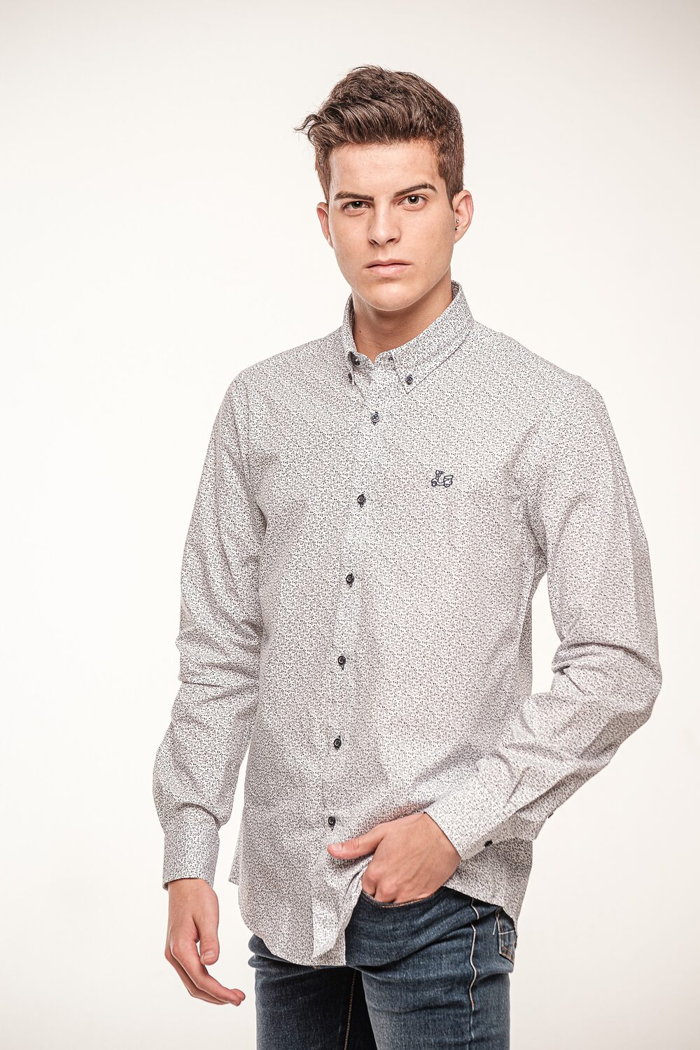 Camisa estampada de algodón 4 Camisa estampada de algodón - Imagen 4