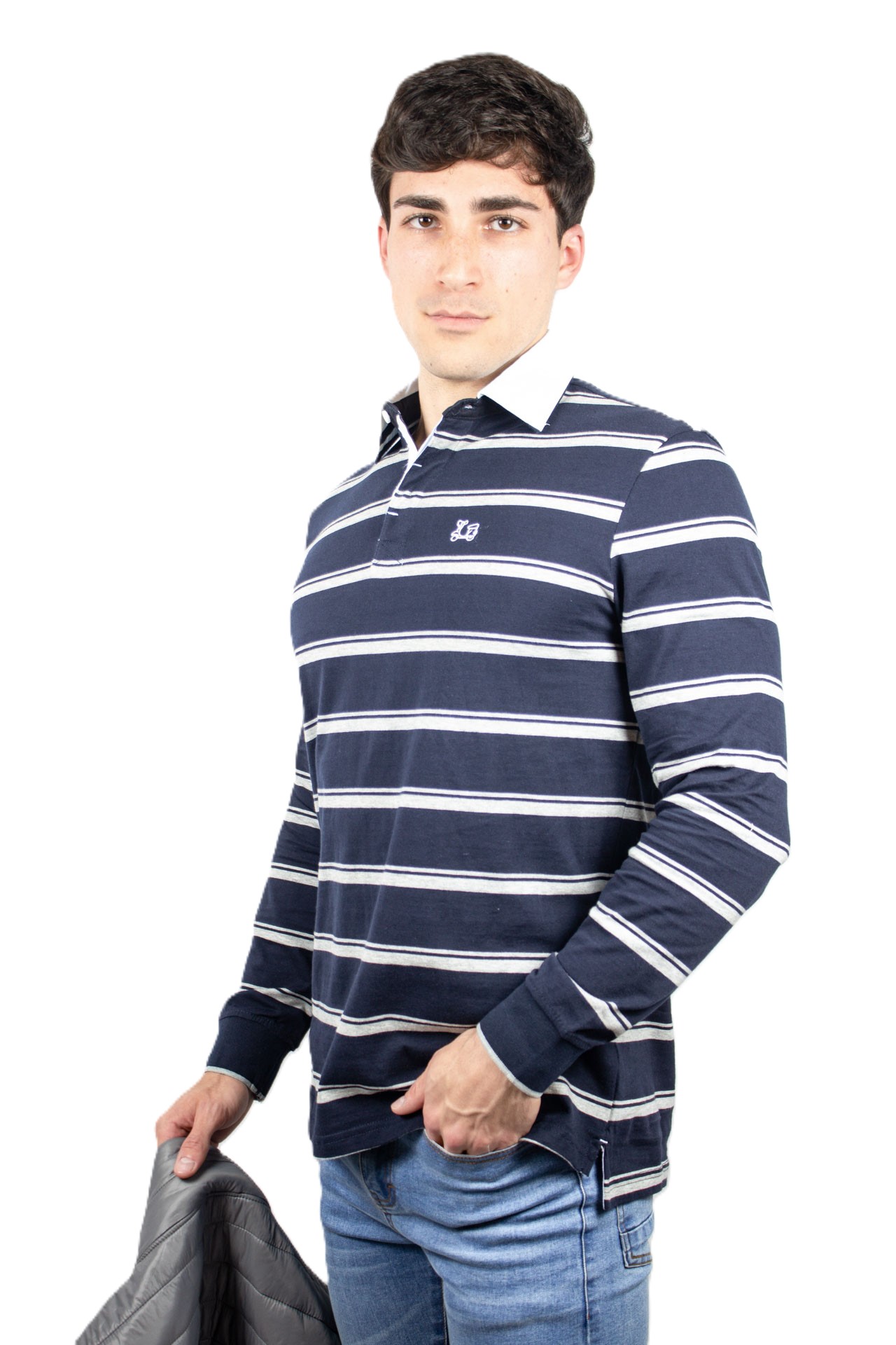 Polo marino con rayas 2 Polo marino con rayas - Imagen 2