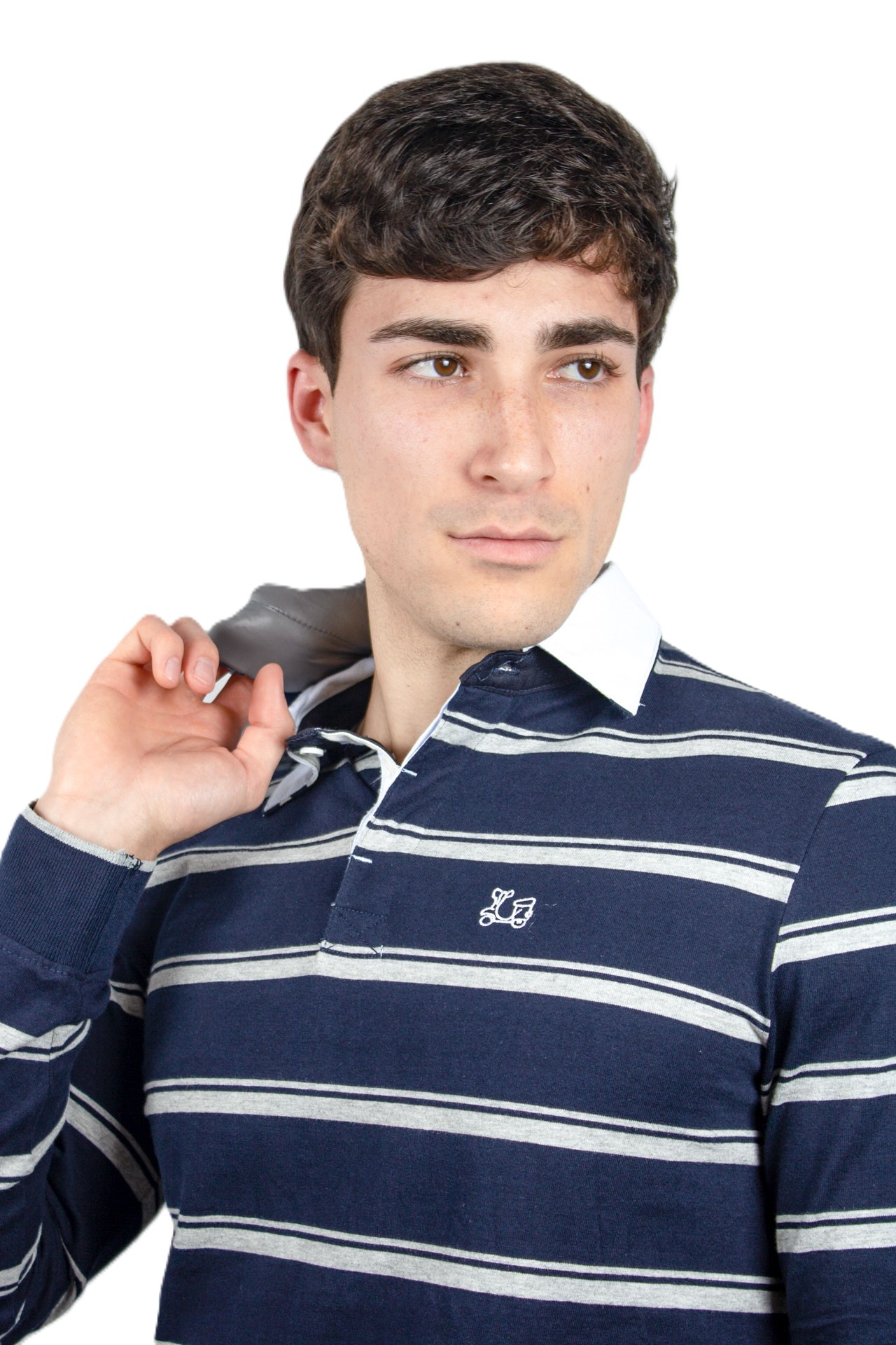Polo marino con rayas 1 Polo marino con rayas