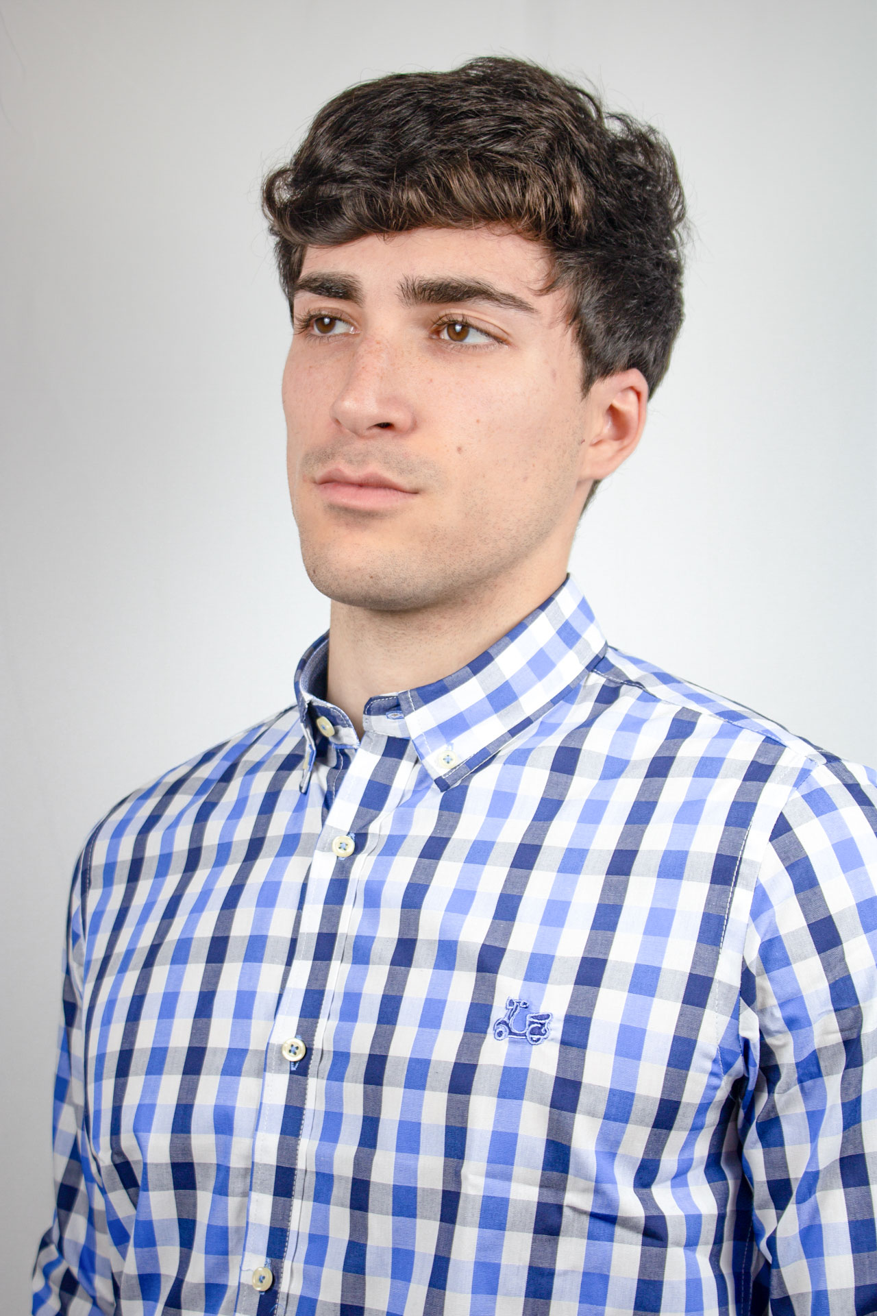 Camisa de cuadros azules 3 Camisa de cuadros azules - Imagen 3