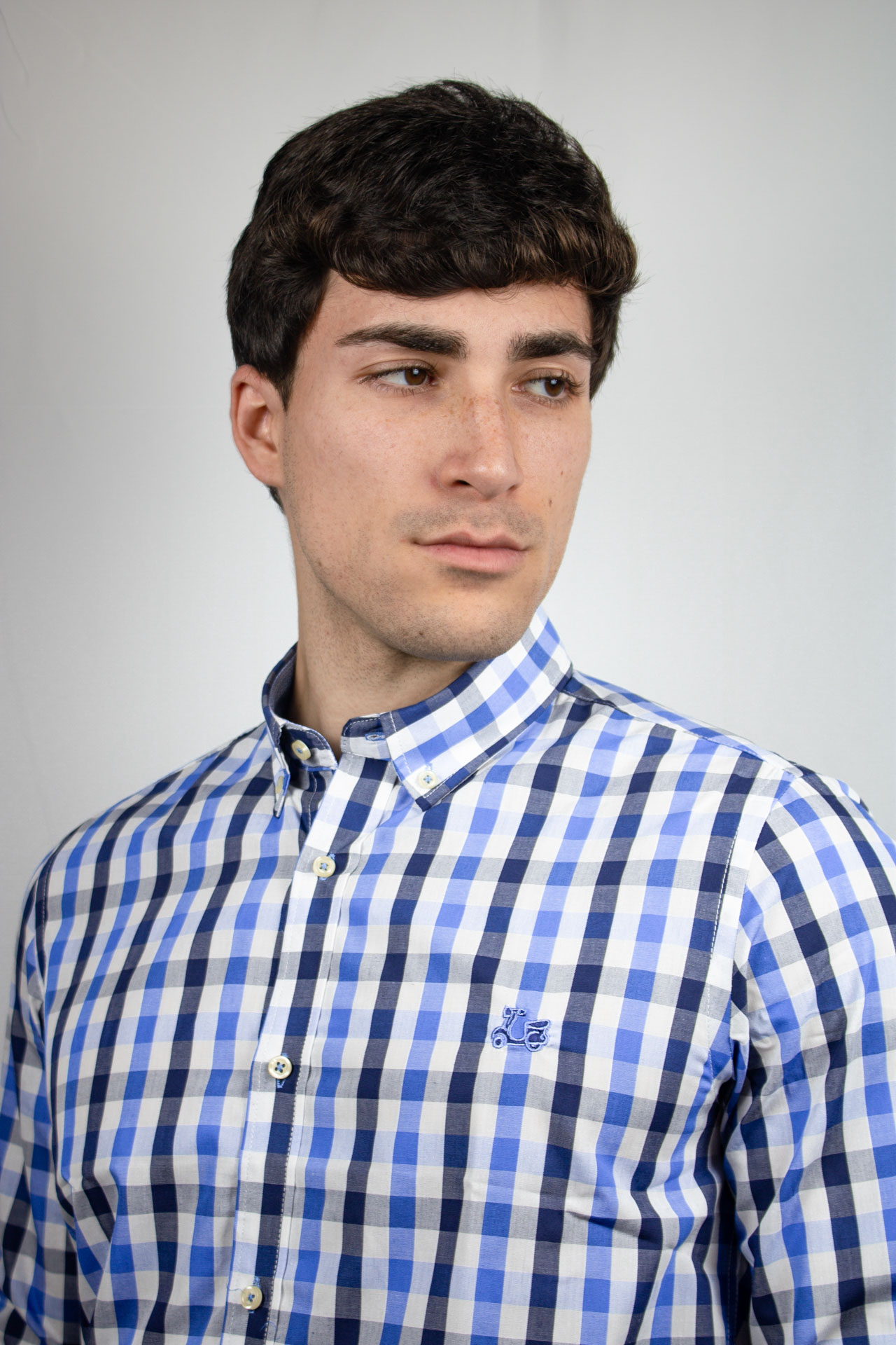 Camisa de cuadros azules 2 Camisa de cuadros azules - Imagen 2