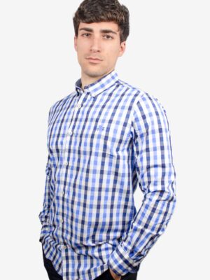 Camisa de cuadros azules