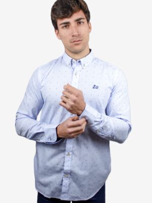 Camisa estructura estampado cachemir