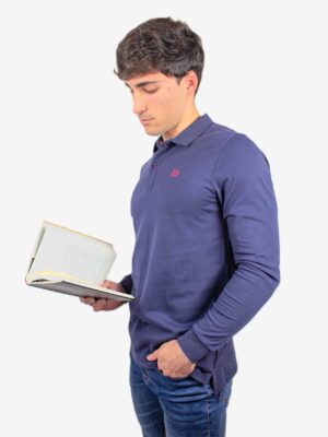 Polo básico manga larga