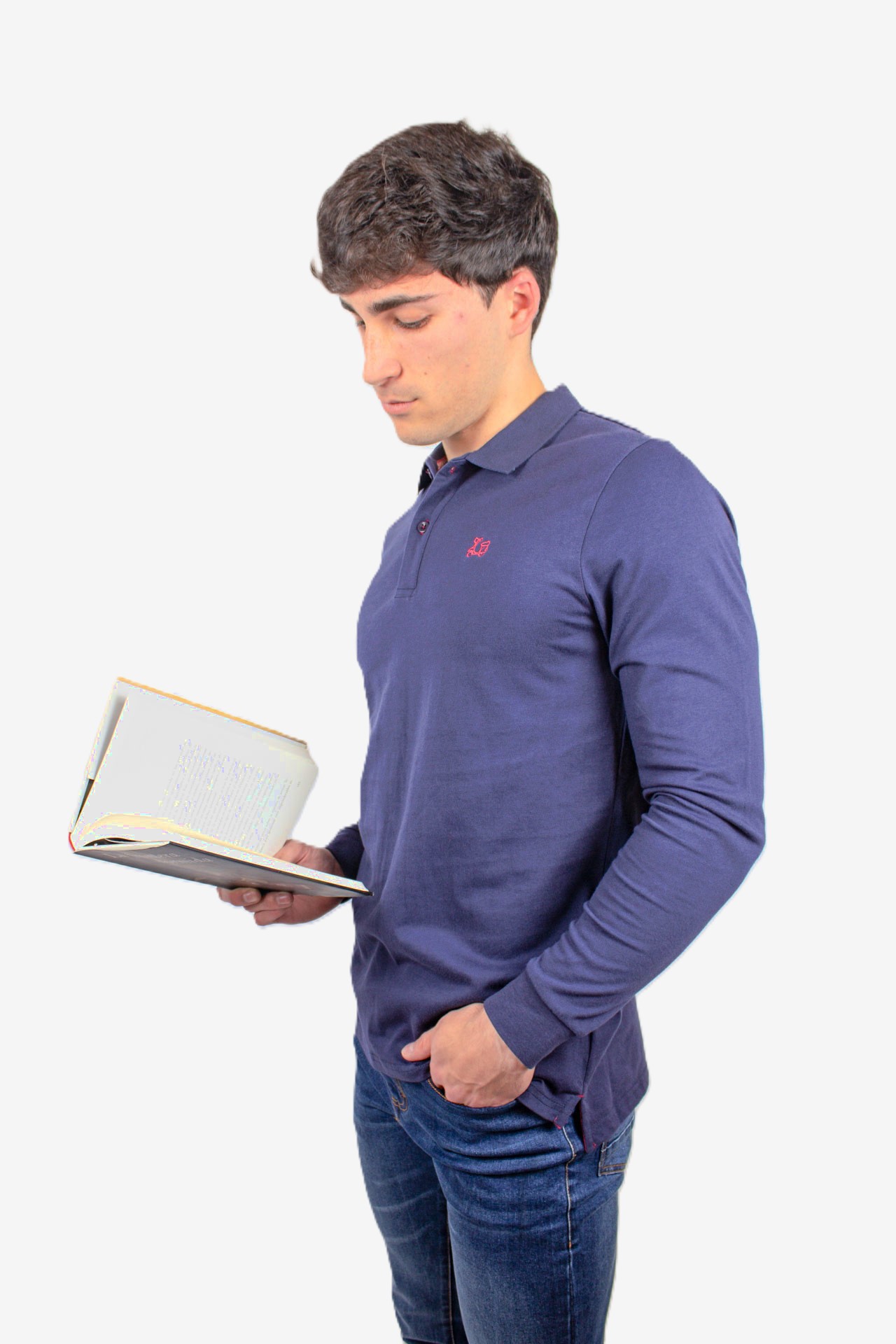 Polo básico manga larga 1 Polo básico manga larga